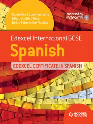 cover image of Edexcel International GCSE and Certificate Spanish